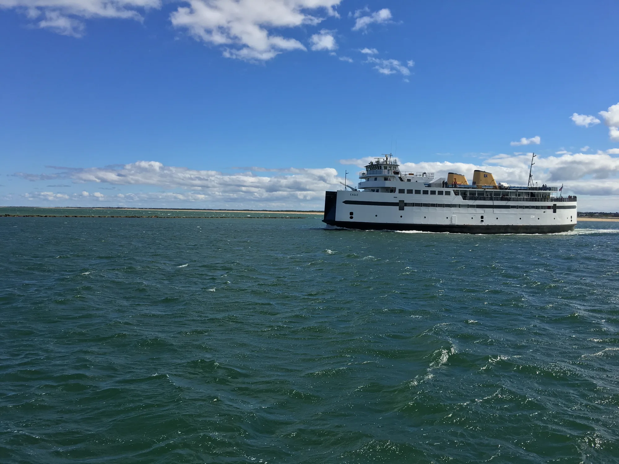 Living on Nantucket Island: the Steamship Authority ferry crossing to the island